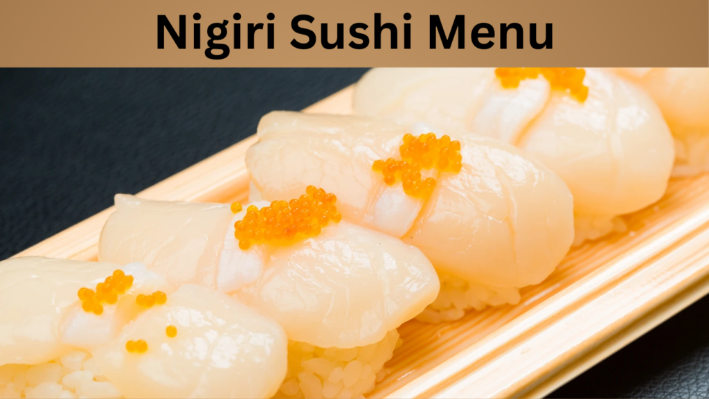 Nigiri Sushi Menu