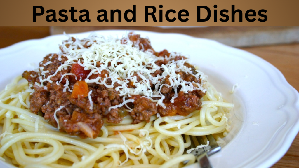 Pasta and Rice Dishes