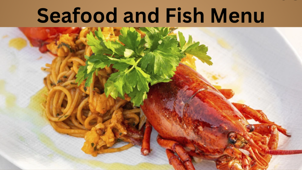 Seafood and Fish Menu