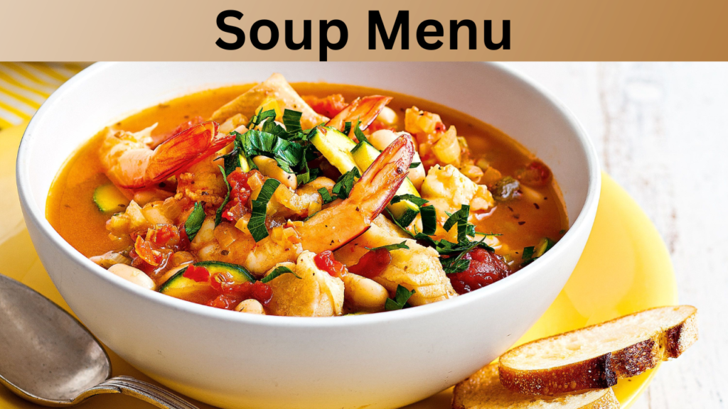 Soup Menu