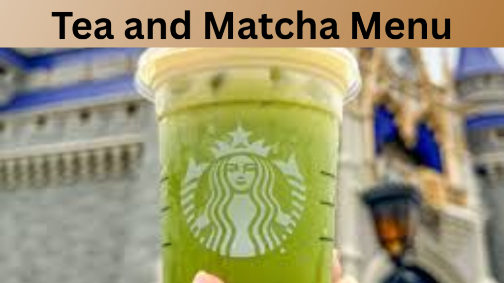 Tea and Matcha Menu