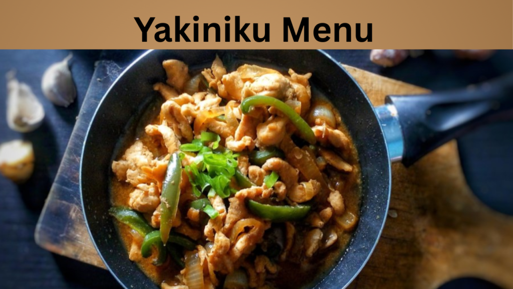 Yakiniku Menu