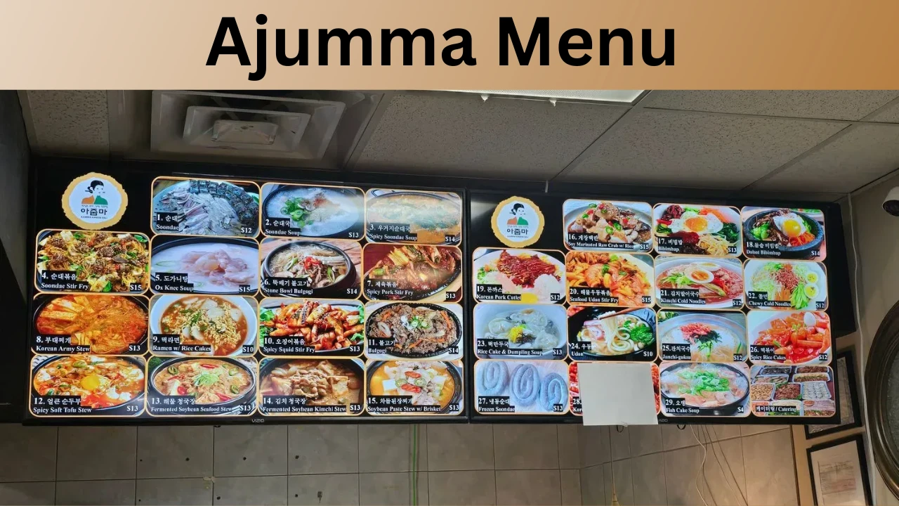 Ajumma Menu