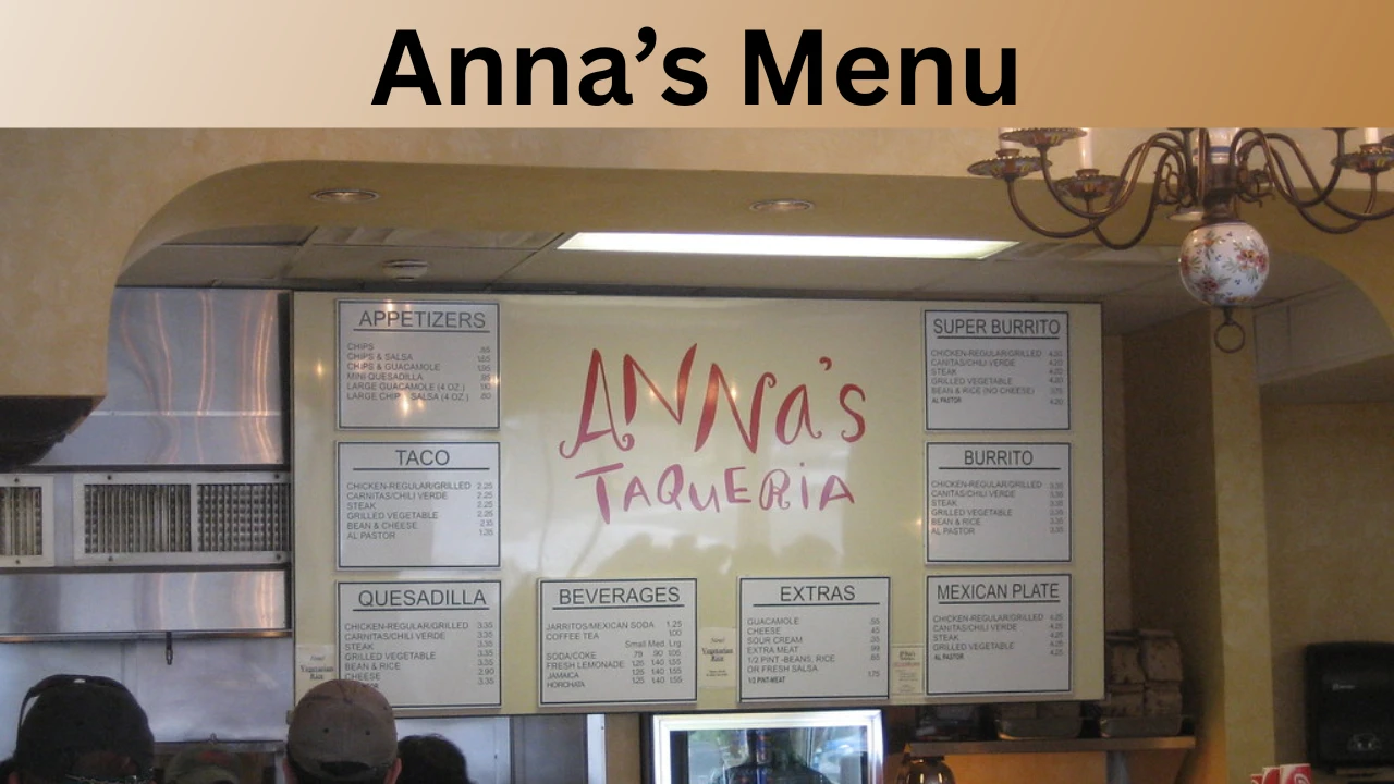 Anna’s Menu