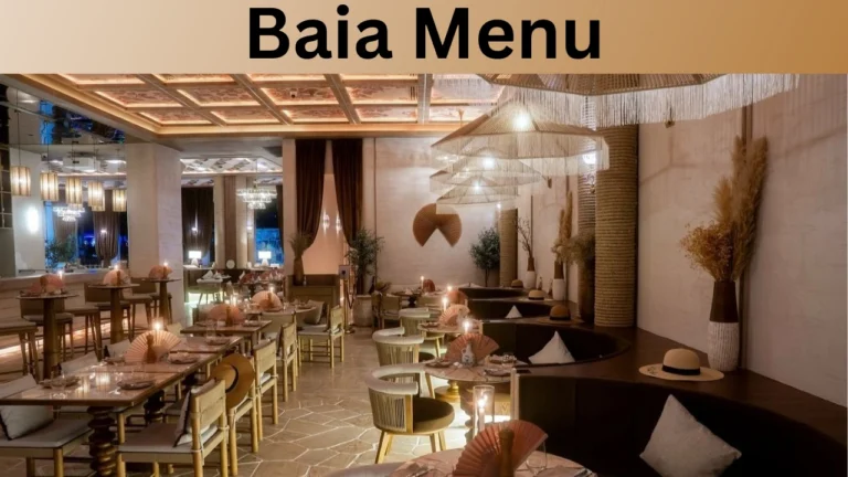 Baia Menu