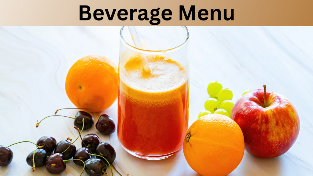 Beverage Menu