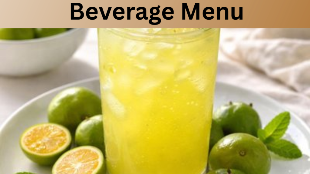 Beverage Menu