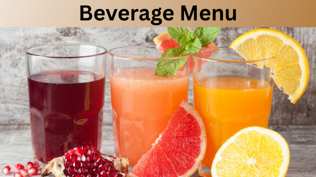 Beverage Menu