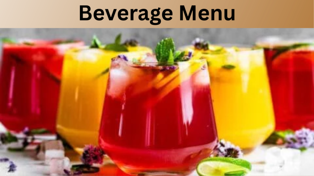 Beverage Menu