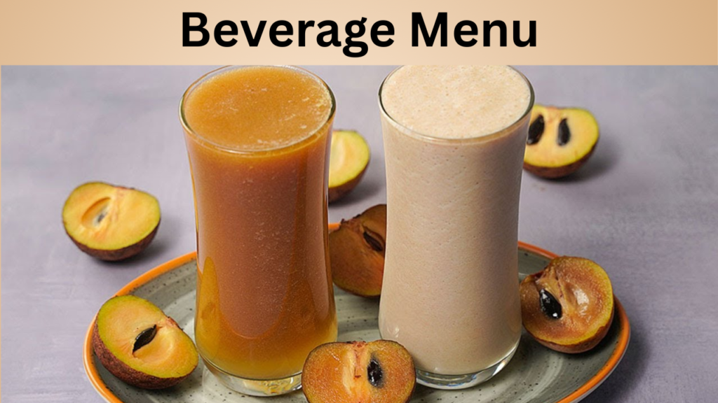 Beverage Menu