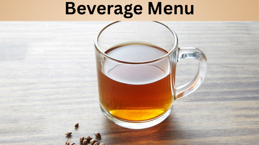Beverage Menu