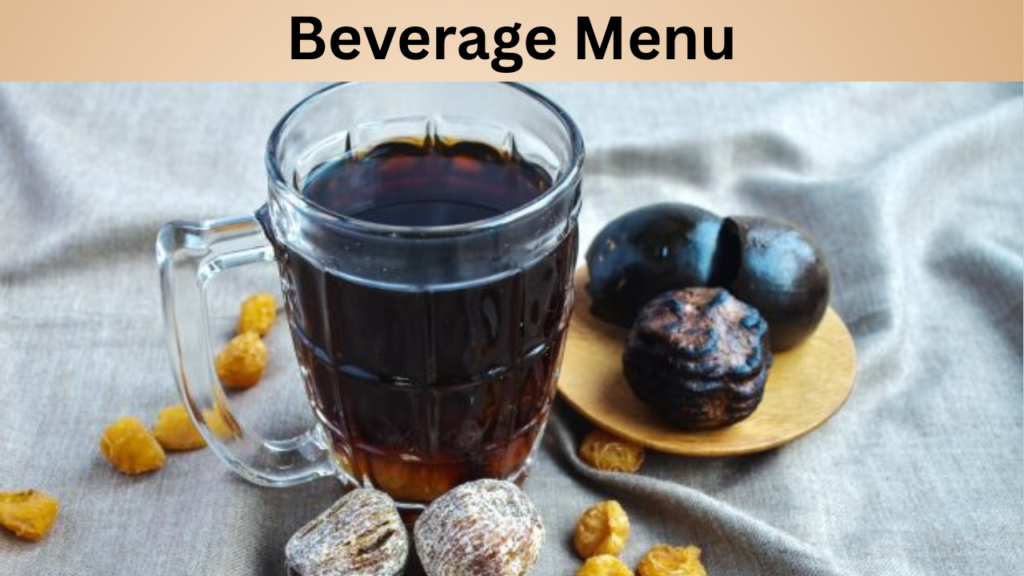 Beverage Menu