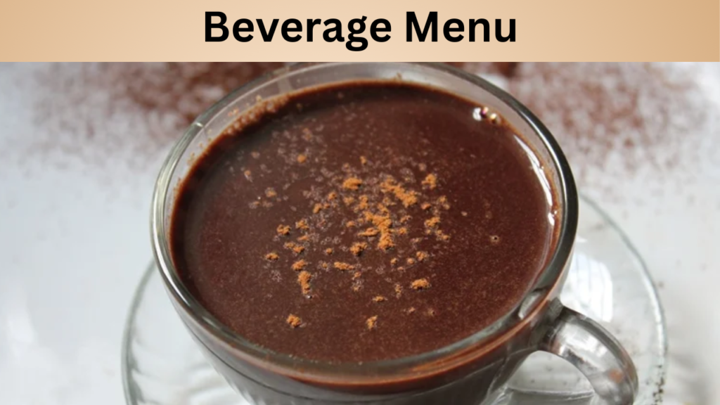 Beverage Menu