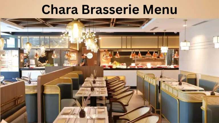 Chara Brasserie Menu