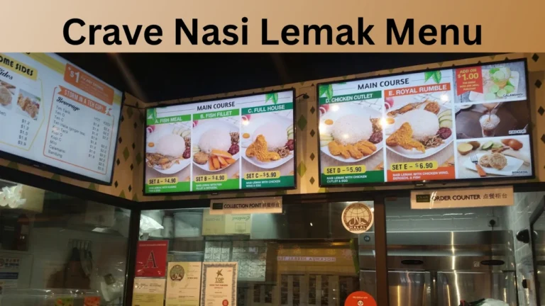 Crave Nasi Lemak Menu