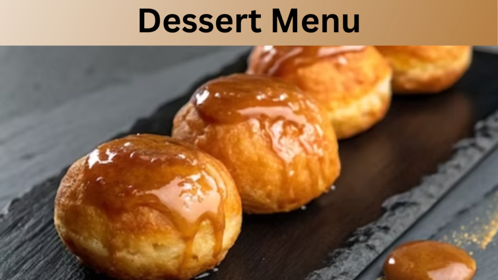 Dessert Menu