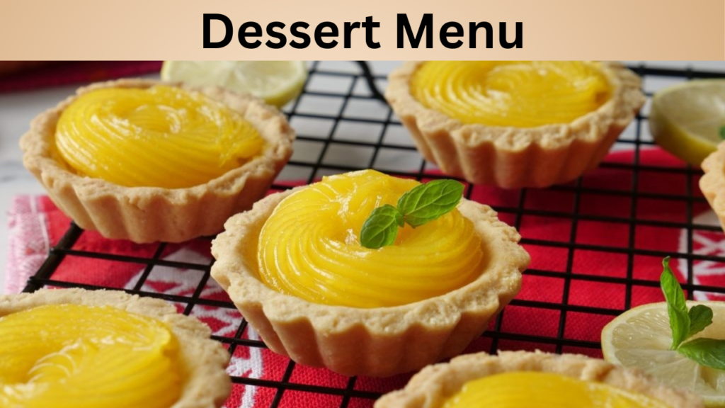 Dessert Menu