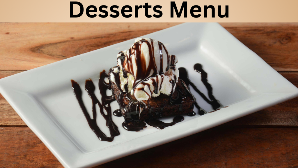 Desserts Menu