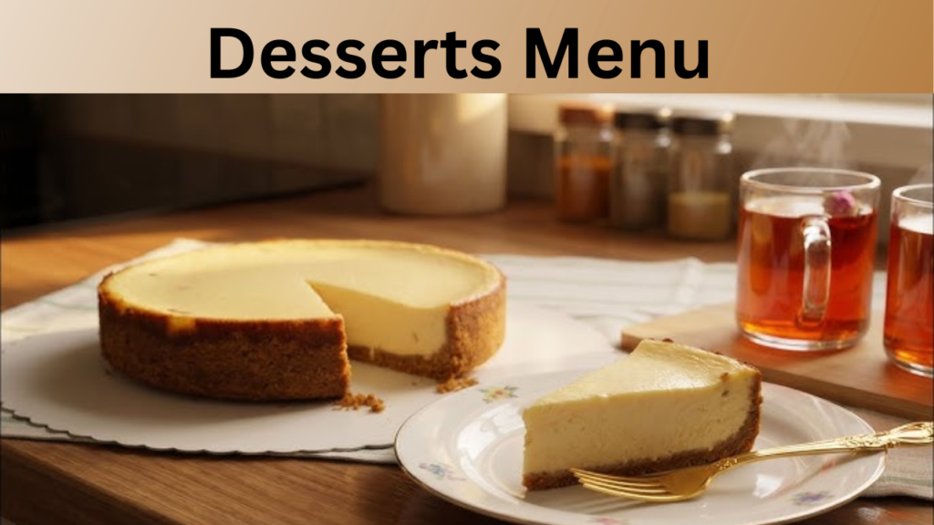 Desserts Menu