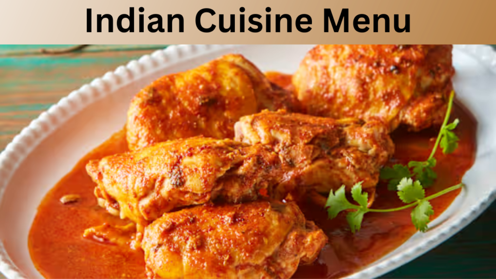 Indian Cuisine Menu