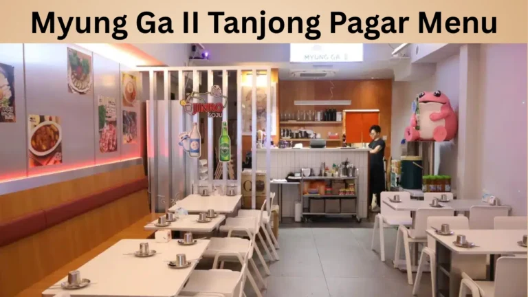 Myung Ga II Tanjong Pagar Menu