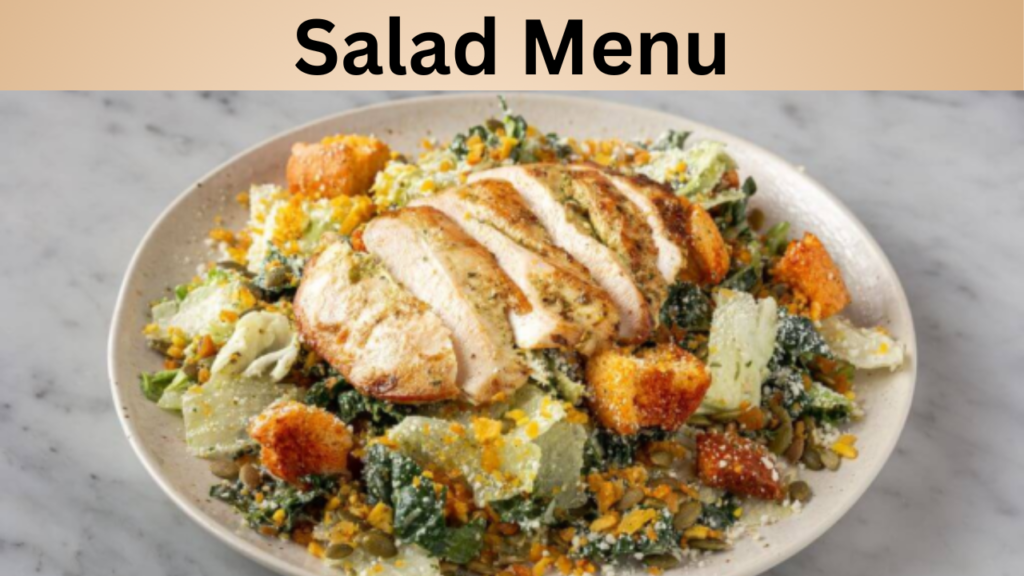 Salad Menu