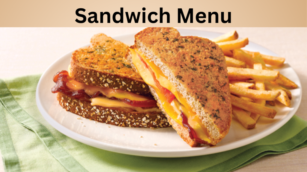 Sandwich Menu