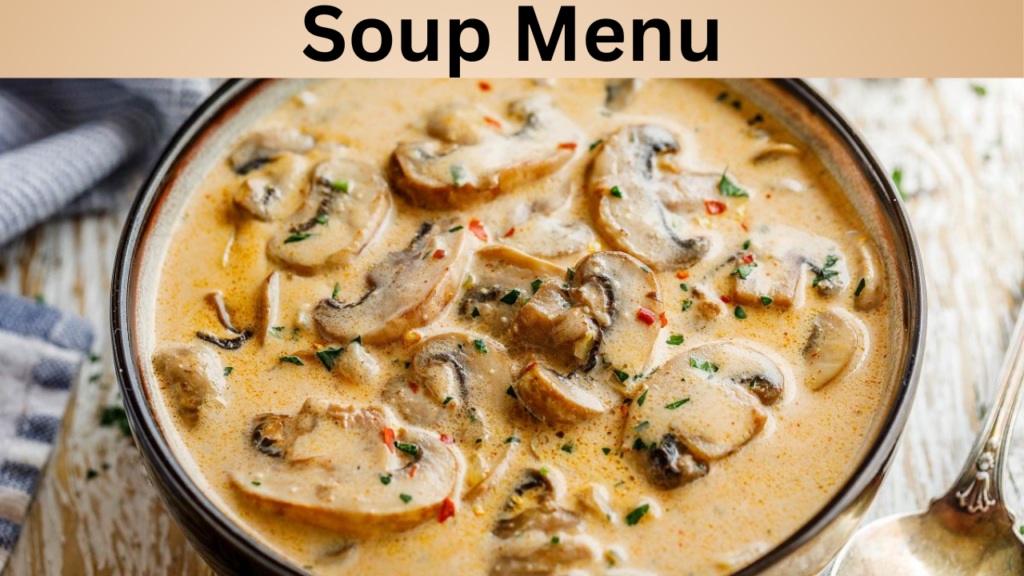 Soup Menu
