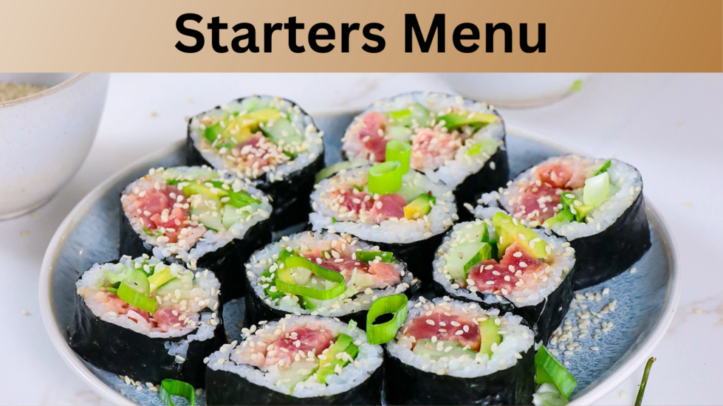 Starters Menu