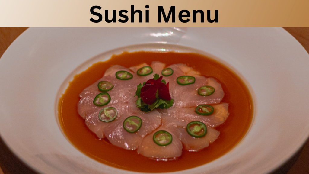 Sushi Menu
