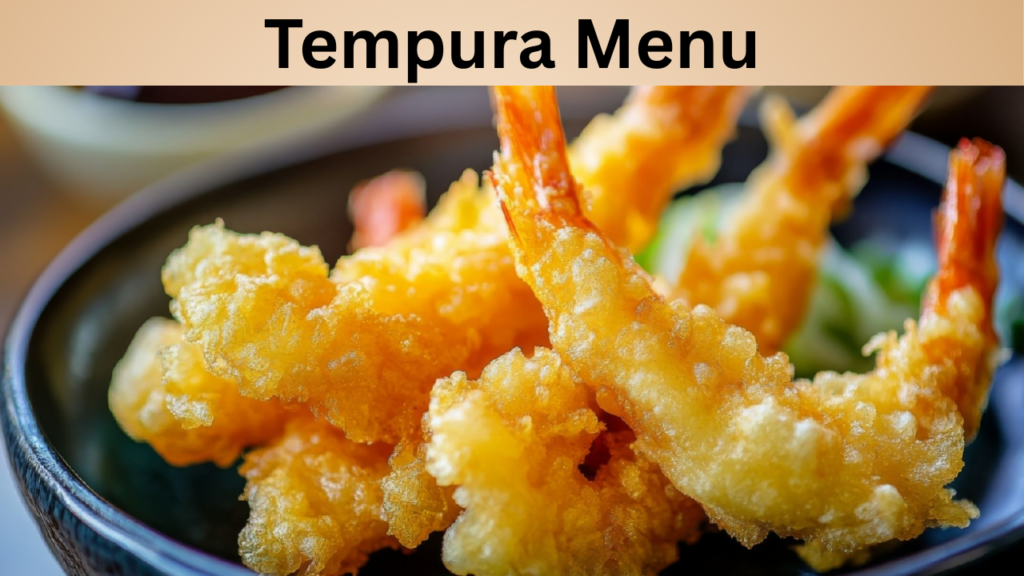 Tempura Menu