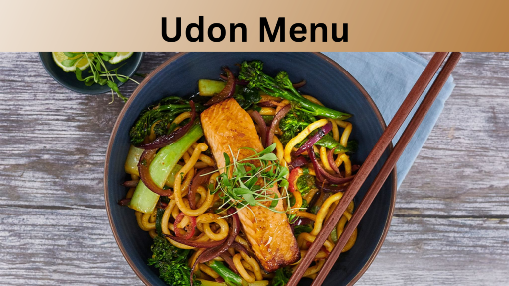 Udon Menu