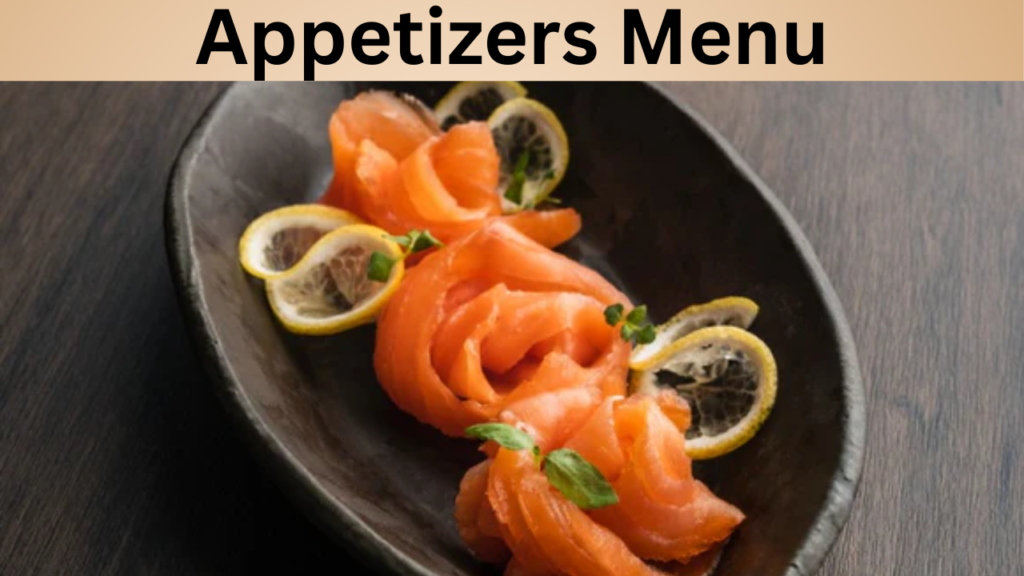 Appetizers Menu