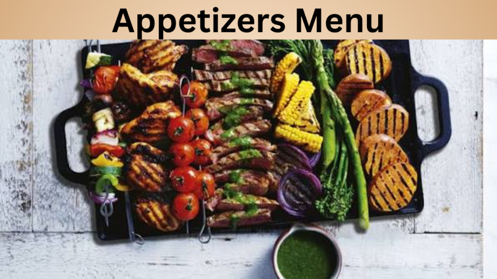 Appetizers Menu