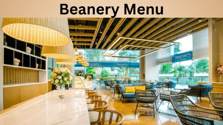 Beanery Menu