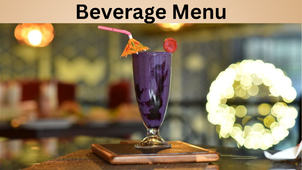 Beverage Menu
