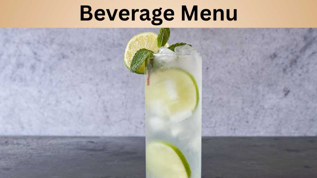Beverage Menu
