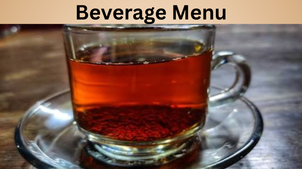 Beverage Menu