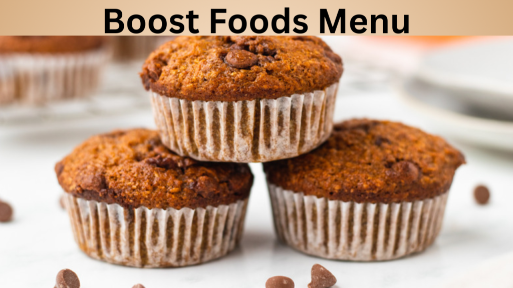 Boost Foods Menu