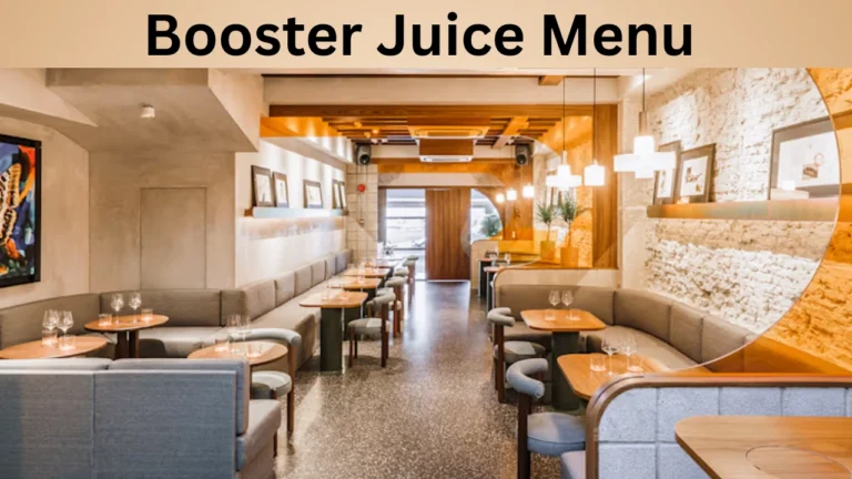 Booster Juice Menu