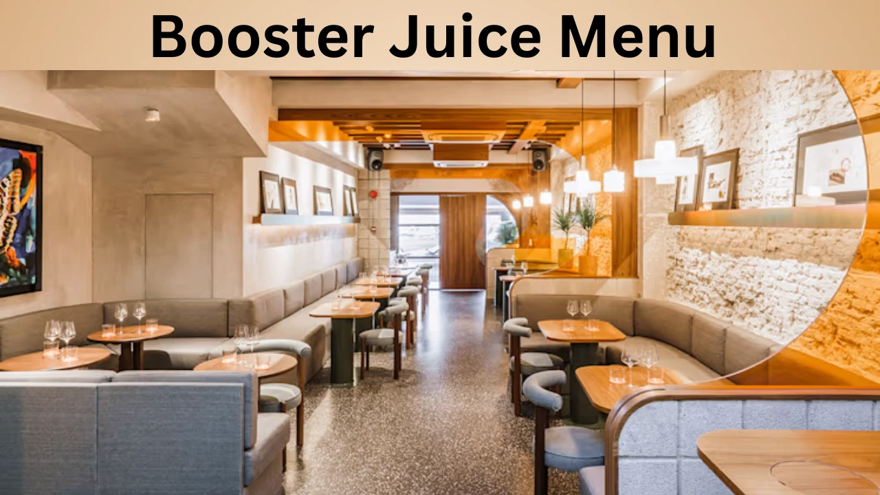 Booster Juice Menu