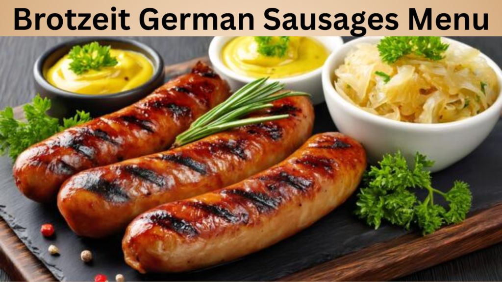 Brotzeit German Sausages Menu