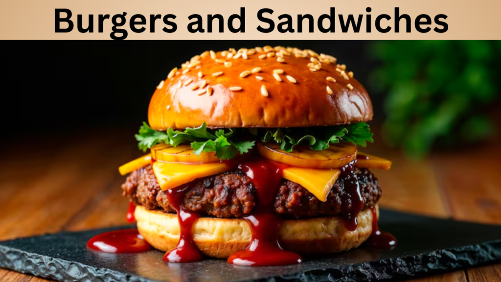 Burgers and Sandwiches