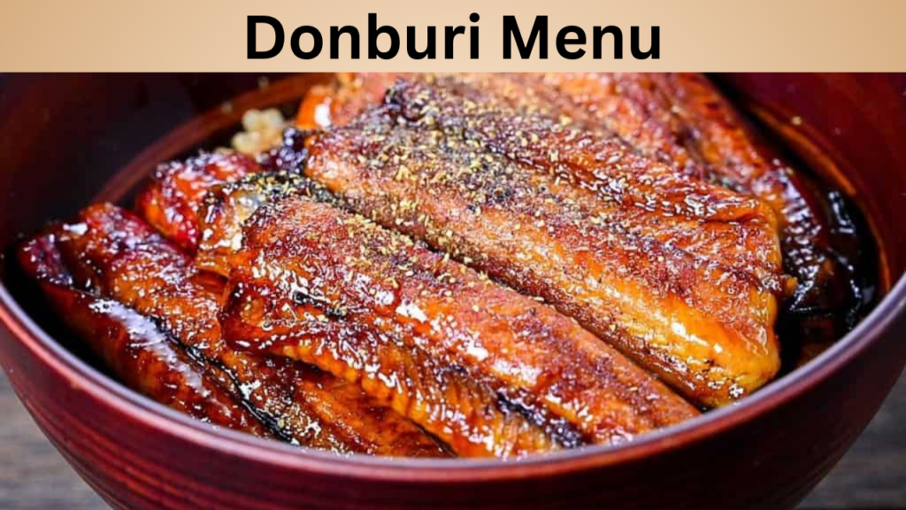 Donburi Menu