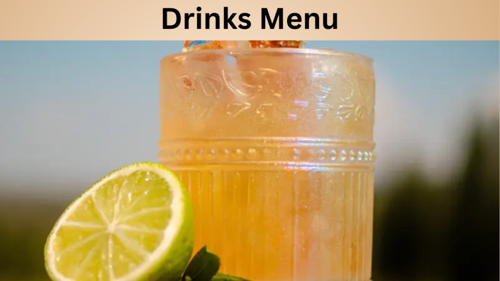Drinks Menu