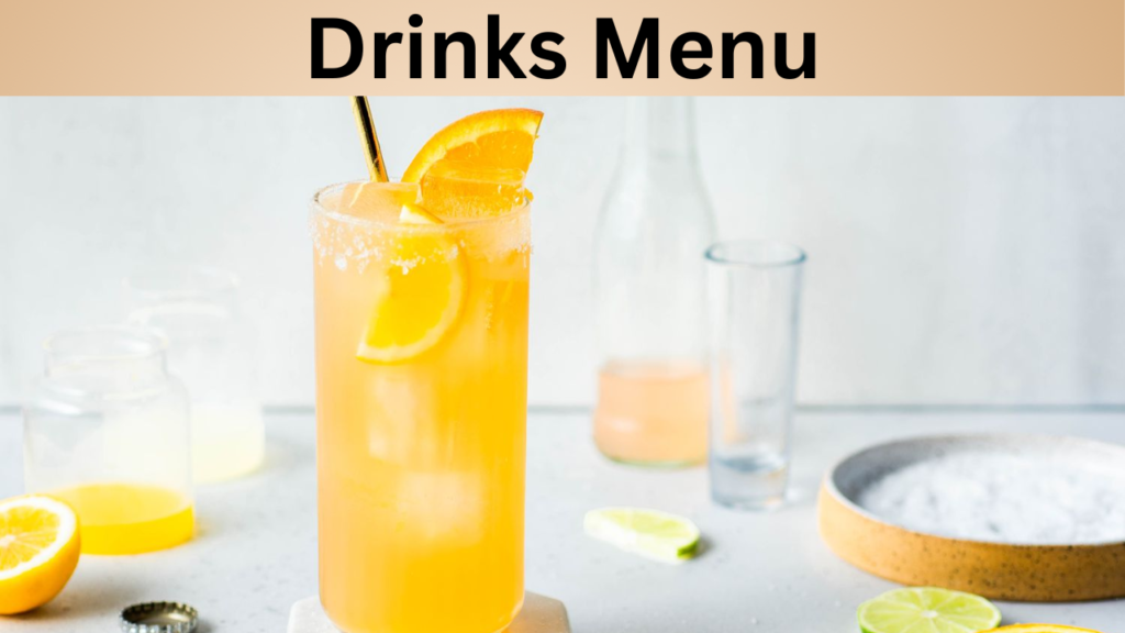 Drinks Menu