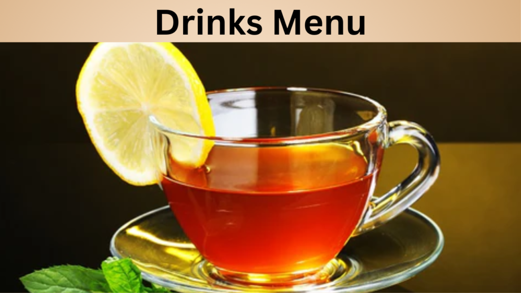 Drinks Menu