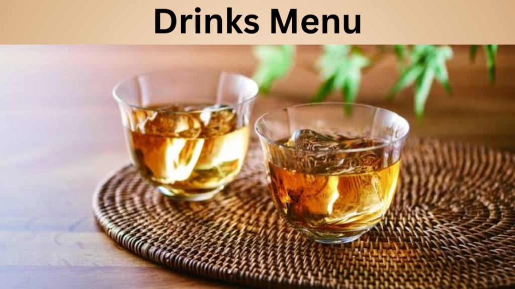 Drinks Menu