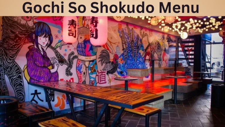 Gochi So Shokudo Menu