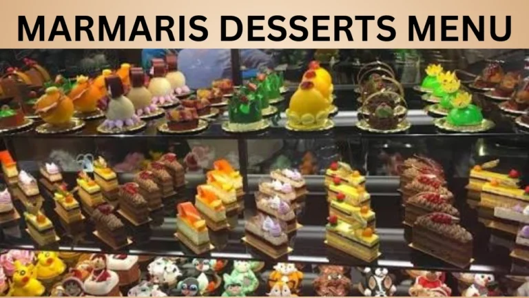 MARMARIS DESSERTS MENU
